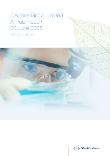 QBiotics Annual Report 2024 cover
